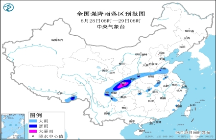 
                    四川盆地陕西等地有较强降雨 重庆湖南江西等地仍有高温
                