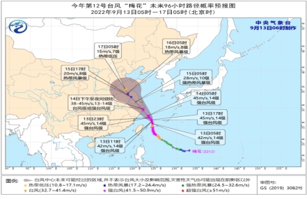 
                    台风“梅花”已移入东海 四川盆地贵州等地有明显降水
                